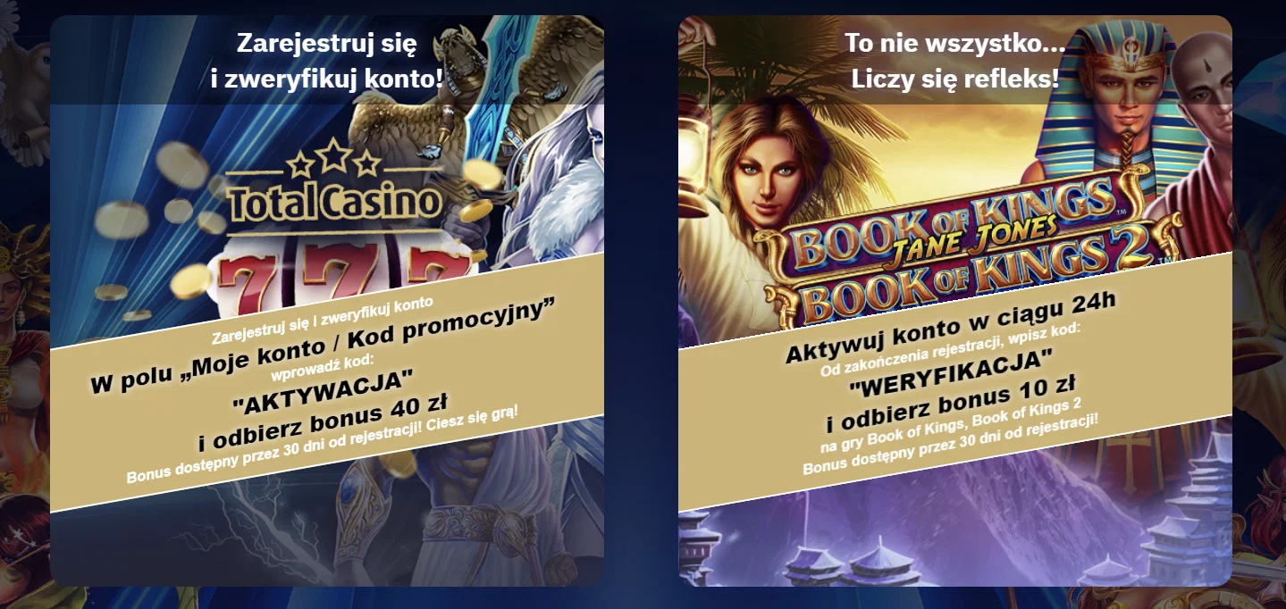 Bonus bez depozytu Total Casino